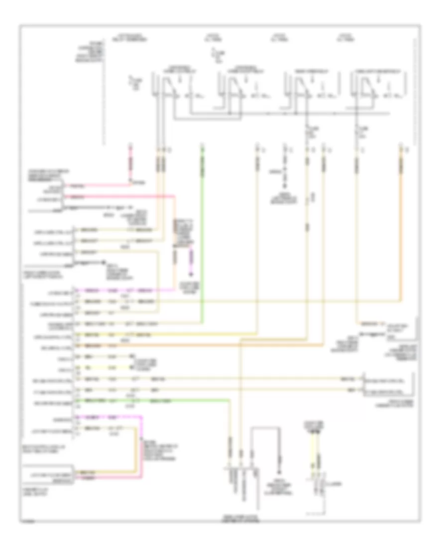 Электросхема стеклоочистителя, дворников и омывателя для Jeep Grand Cherokee Laredo 2014