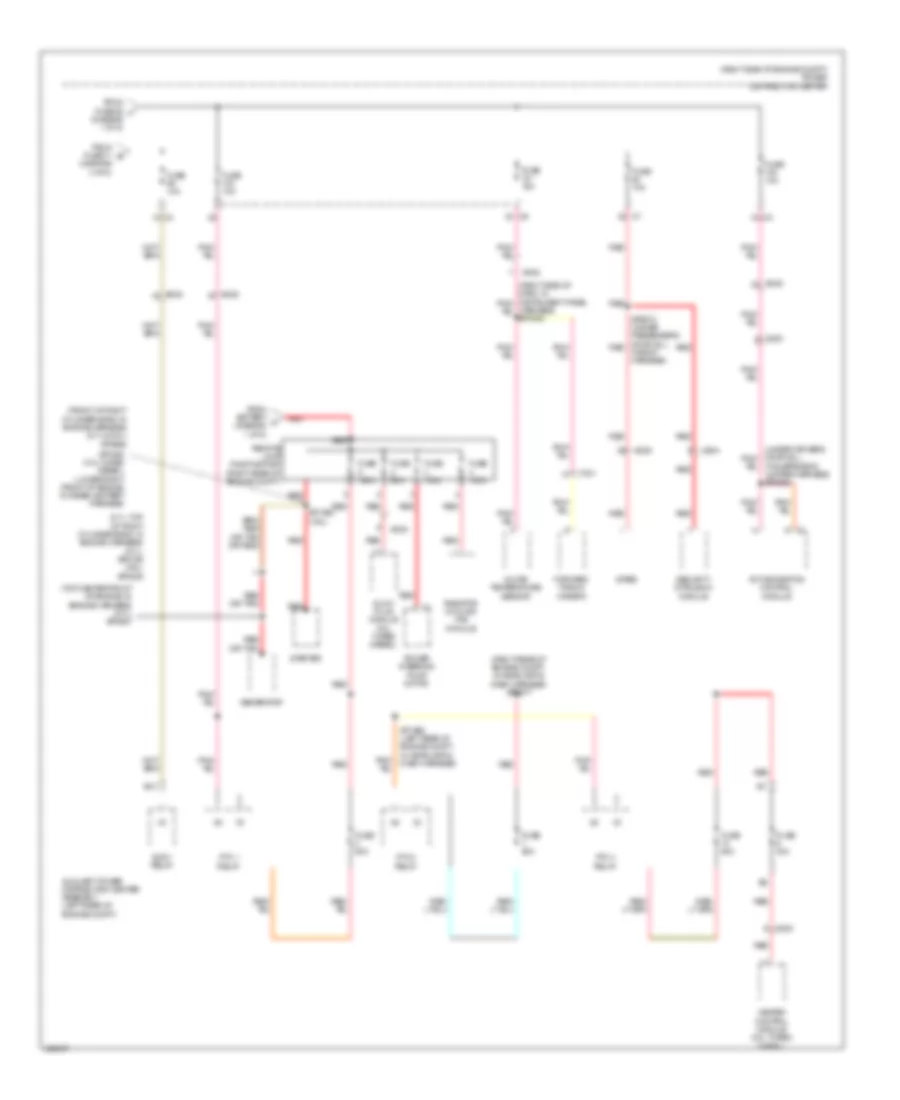 Power Distribution Wiring Diagram 5 of 5 for Jeep Grand Cherokee Laredo 2014