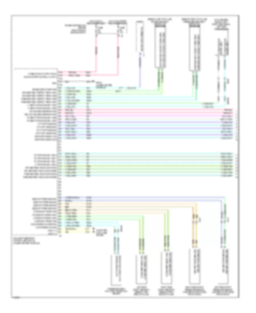 Supplemental Restraints Wiring Diagram 1 of 3 for Jeep Grand Cherokee Laredo 2014