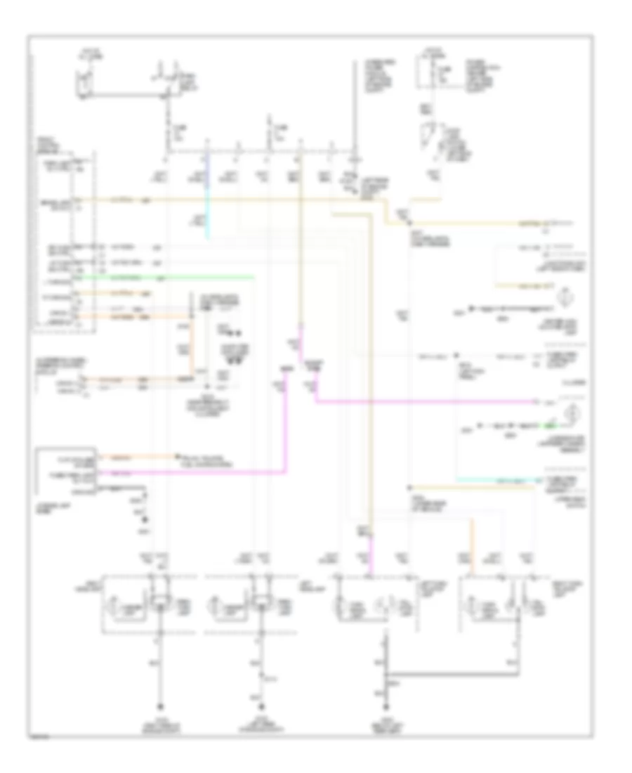 Exterior Lamps Wiring Diagram for Jeep Commander 2007