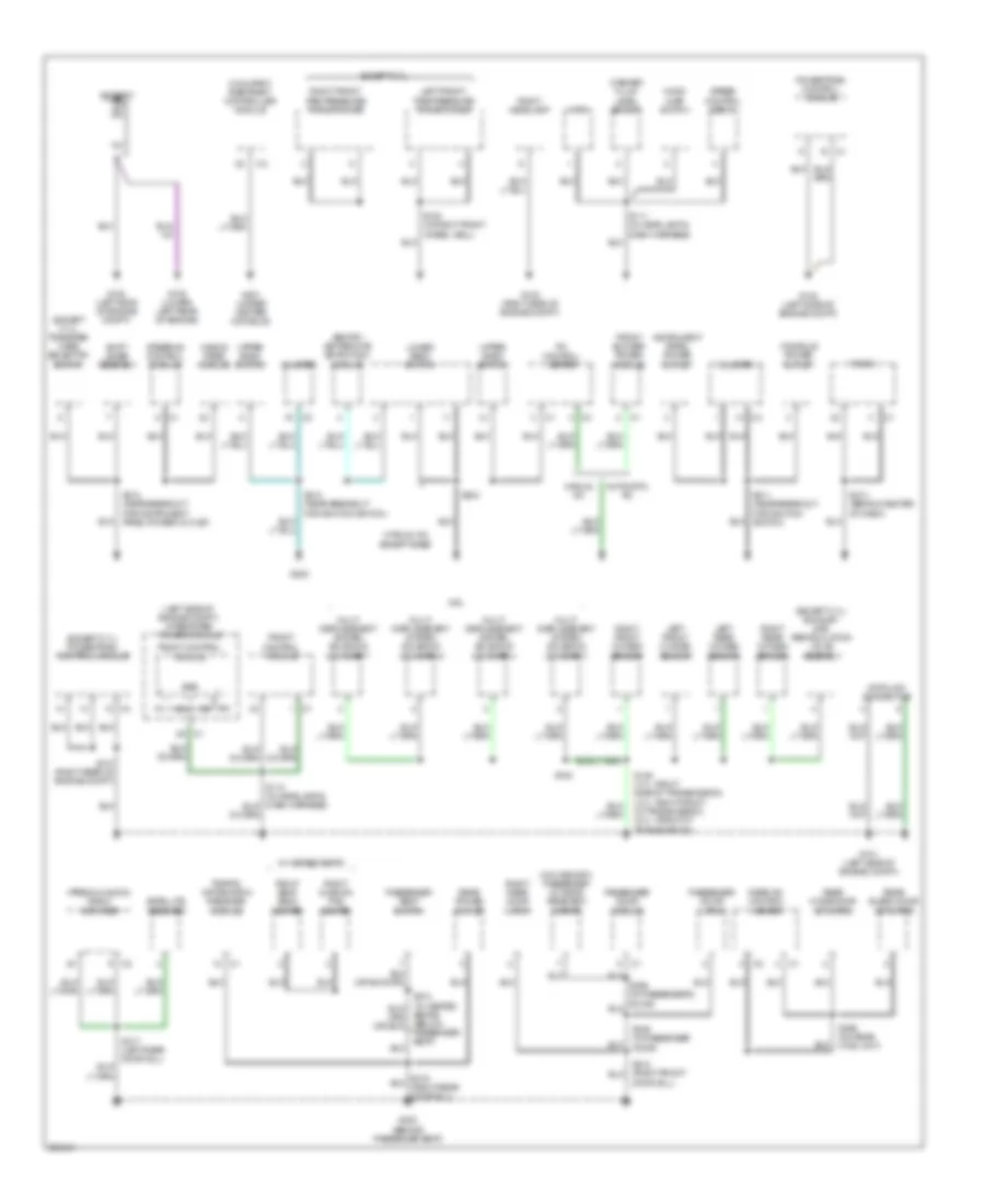Ground Distribution Wiring Diagram 1 of 2 for Jeep Commander 2007