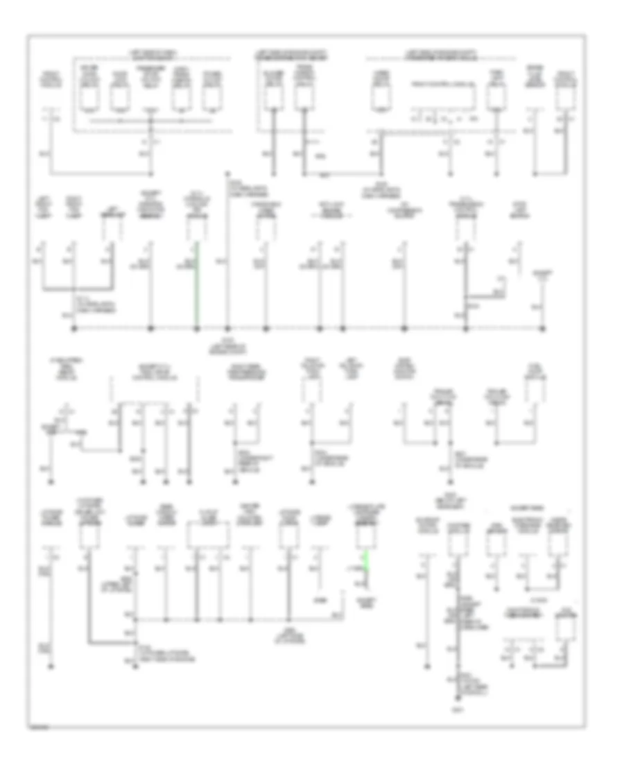 Ground Distribution Wiring Diagram 2 of 2 for Jeep Commander 2007
