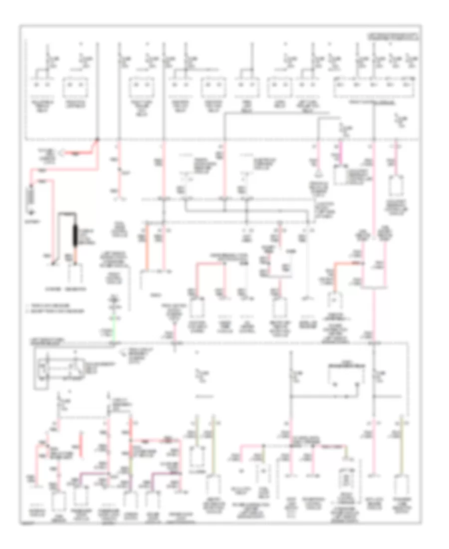 Power Distribution Wiring Diagram 1 of 3 for Jeep Commander 2007