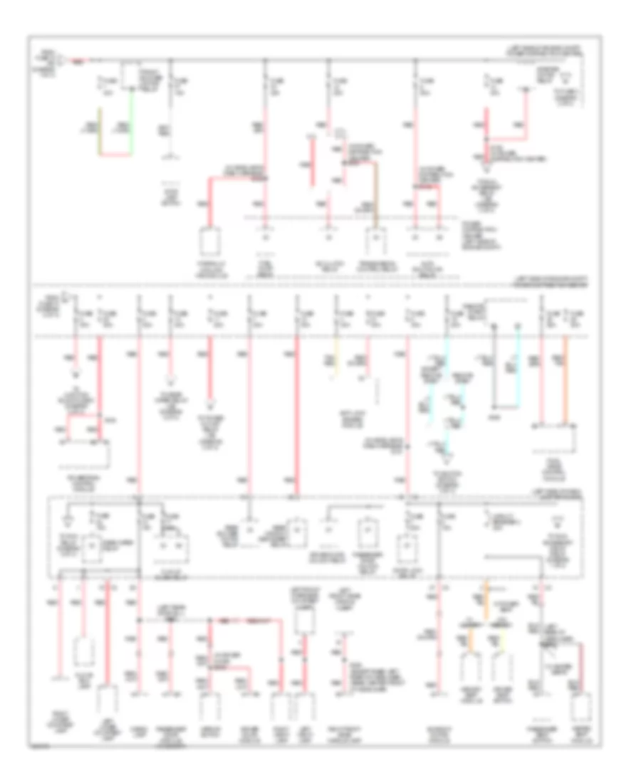 Power Distribution Wiring Diagram 2 of 3 for Jeep Commander 2007
