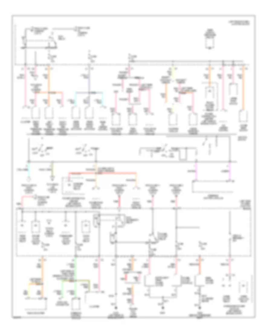 Power Distribution Wiring Diagram 3 of 3 for Jeep Commander 2007