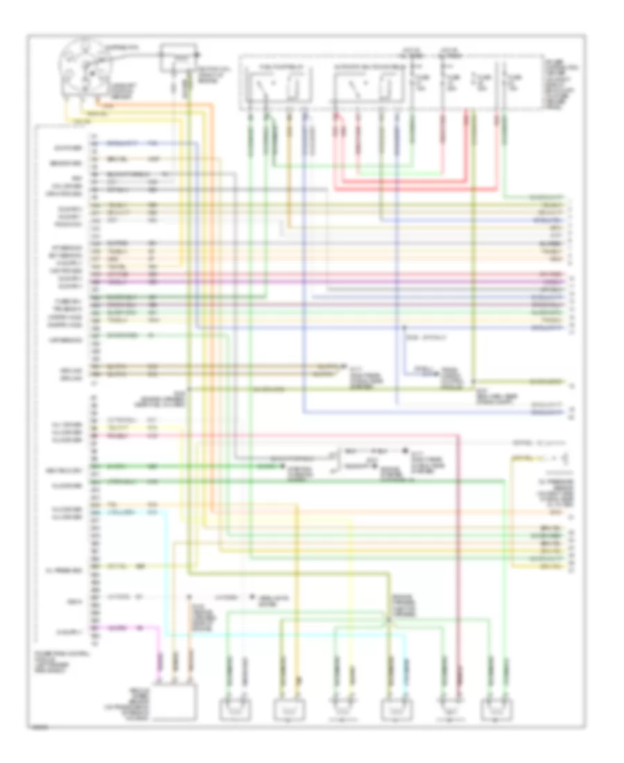 4.0L, Engine Performance Wiring Diagrams (1 of 3) for Jeep Cherokee Sport 1998