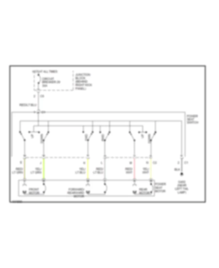 Power Seat Wiring Diagrams for Jeep Cherokee Sport 1998