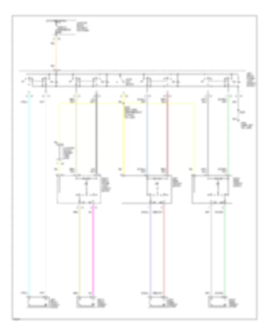 Power Window Wiring Diagram for Jeep Cherokee Sport 1998