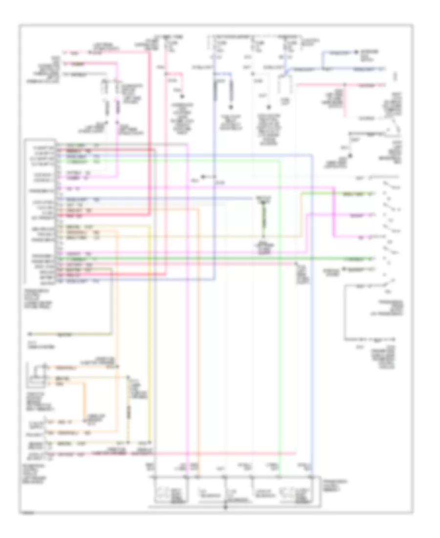 4.0L, Transmission Wiring Diagram for Jeep Cherokee Sport 1998