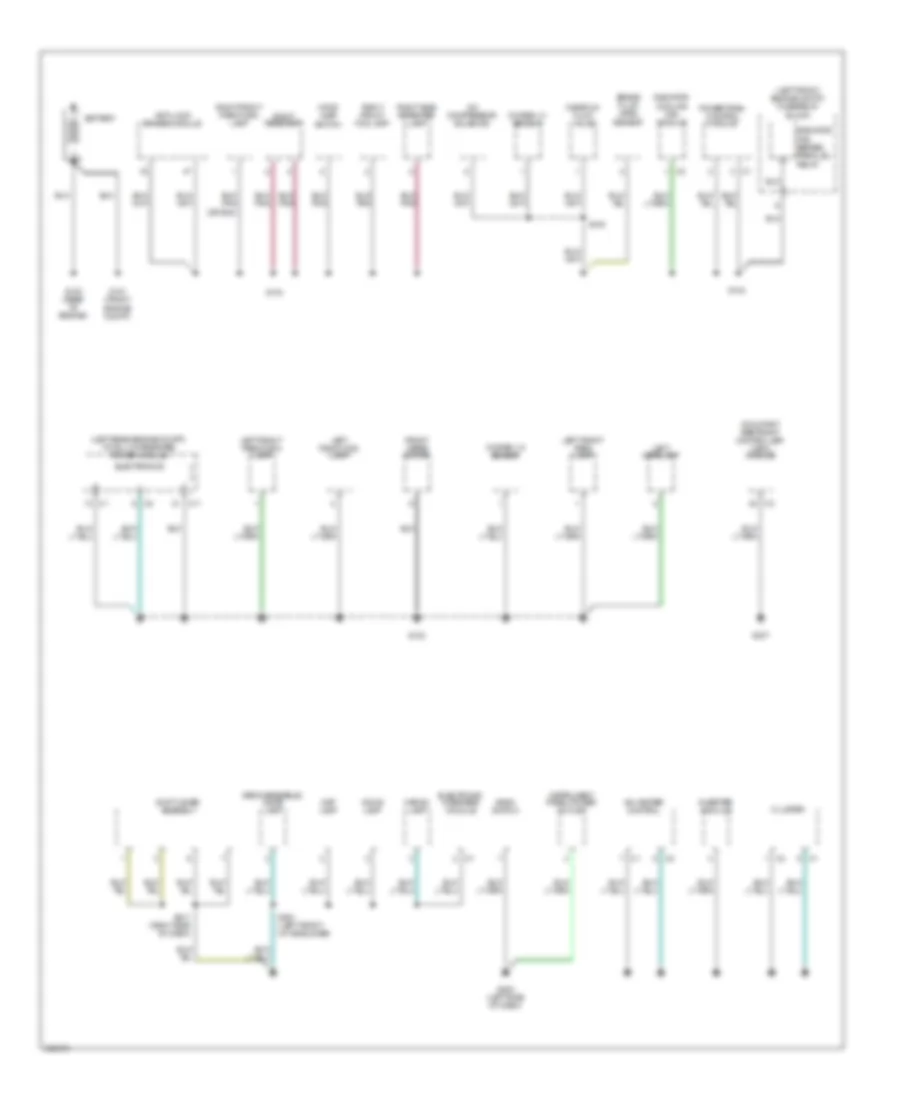 Ground Distribution Wiring Diagram 1 of 3 for Jeep Patriot Limited 2009