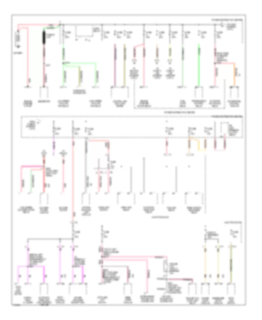 Power Distribution Wiring Diagram 1 of 3 for Jeep Grand Cherokee Laredo 1998