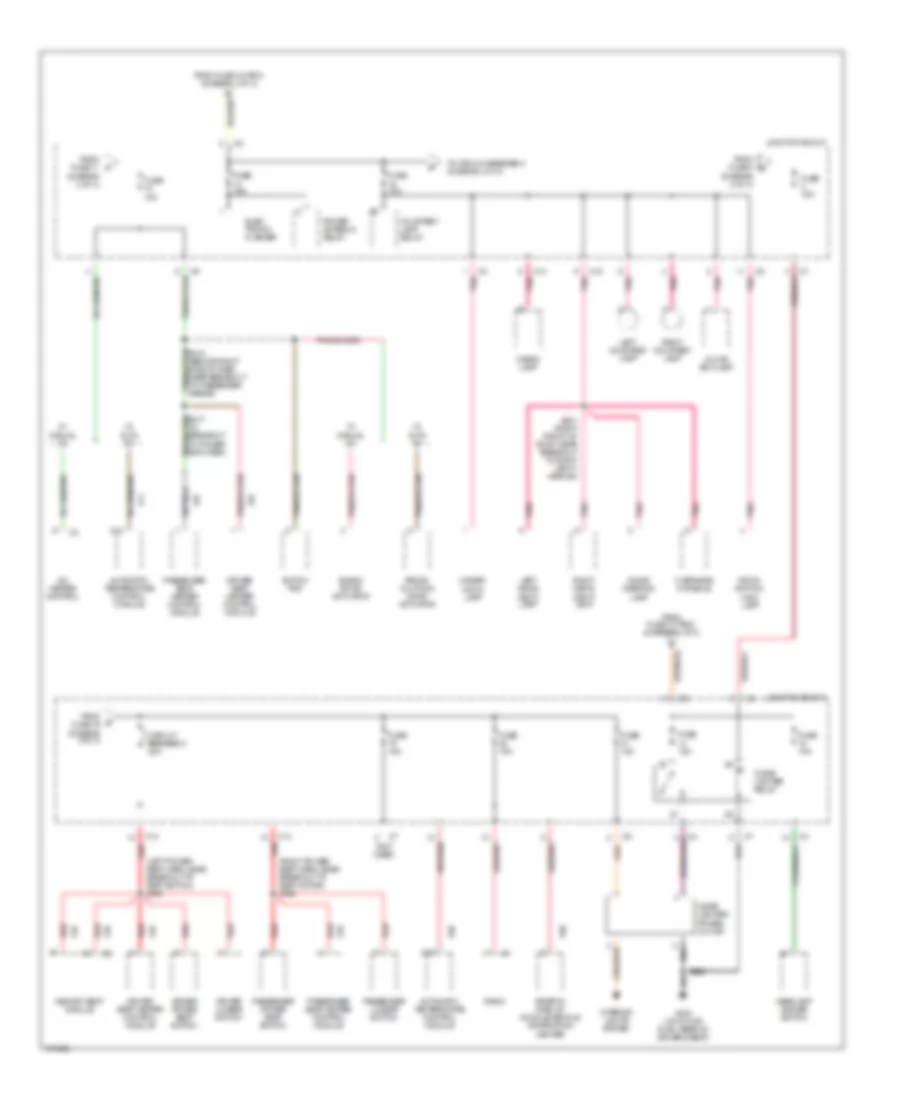 Power Distribution Wiring Diagram (3 of 3) for Jeep Grand Cherokee Laredo 1998