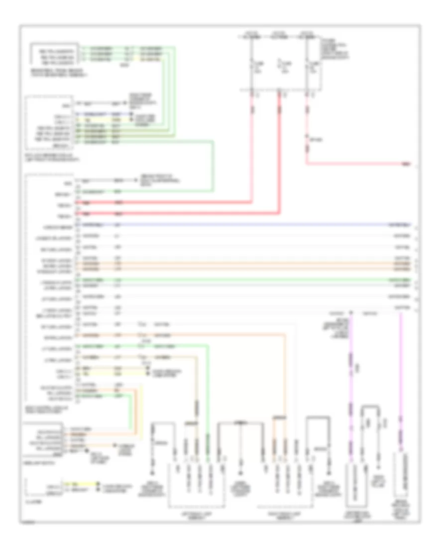 Exterior Lamps Wiring Diagram, Base (1 of 2) for Jeep Grand Cherokee Limited 2014