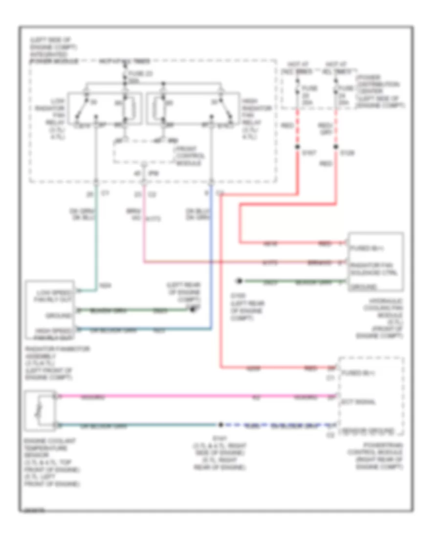 Cooling Fan Wiring Diagram for Jeep Commander Limited 2007