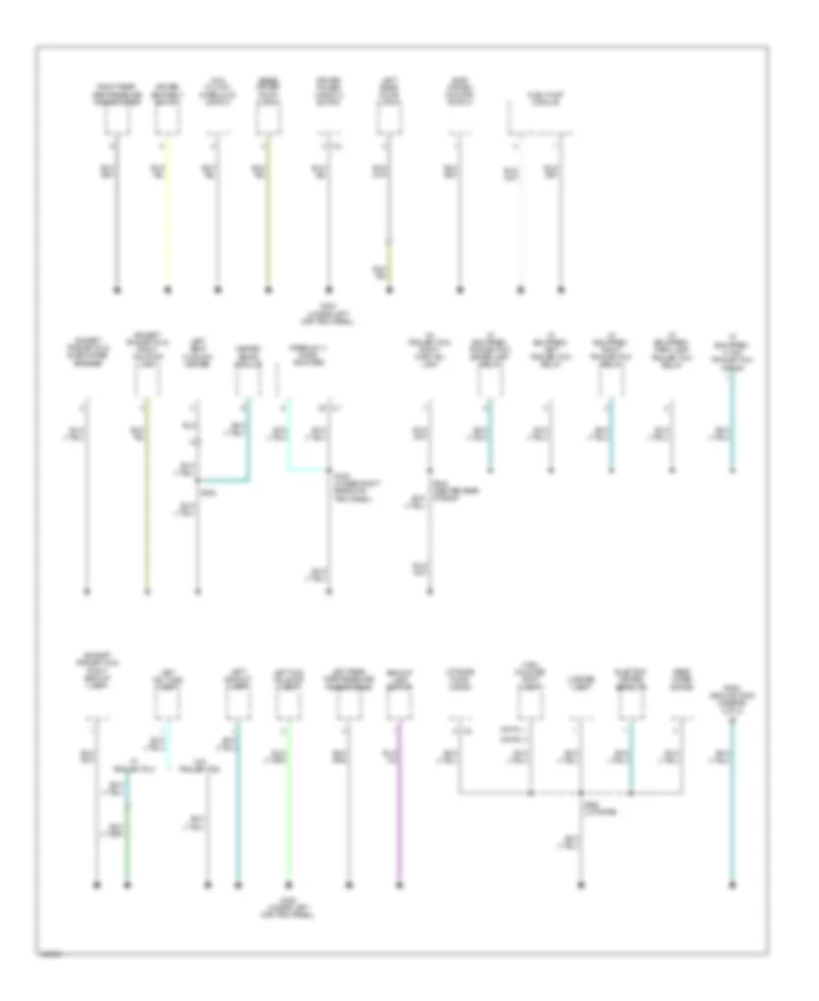 Ground Distribution Wiring Diagram (3 of 3) for Jeep Patriot Sport 2009