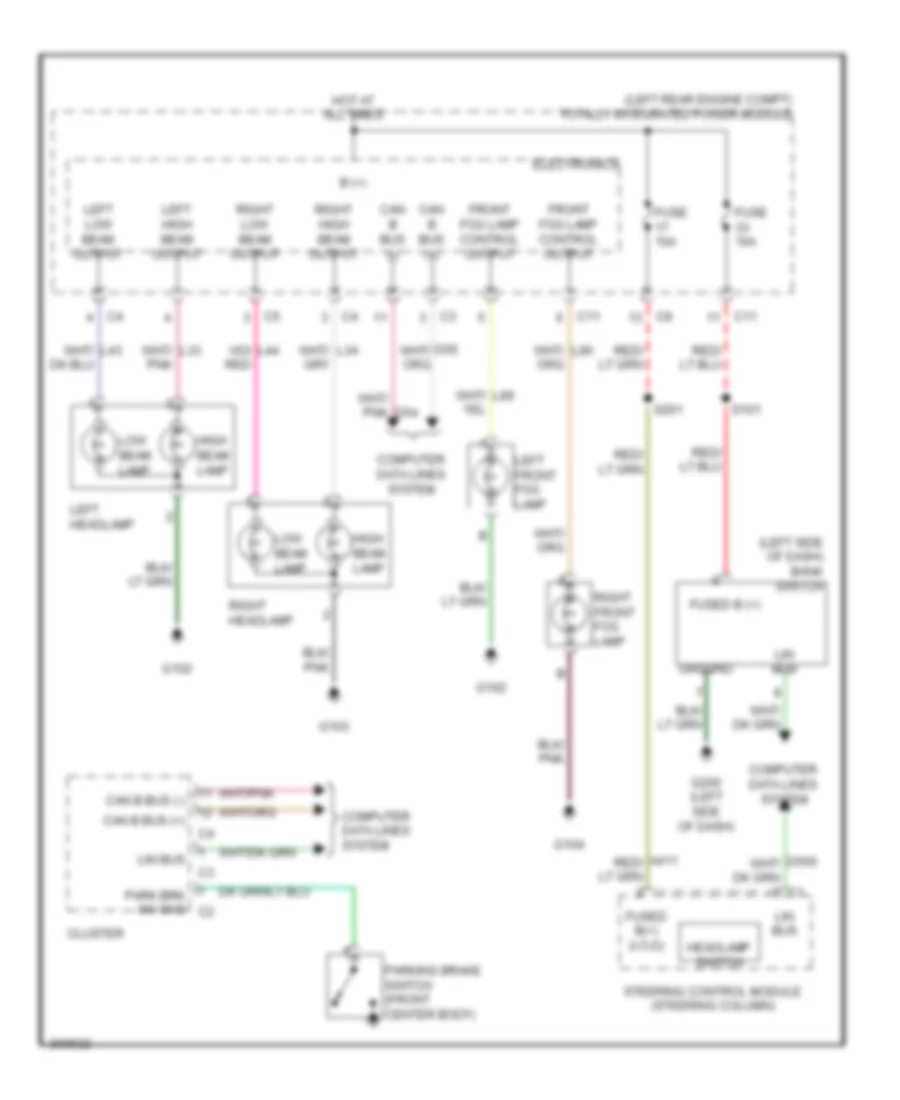 Headlights Wiring Diagram for Jeep Patriot Sport 2009