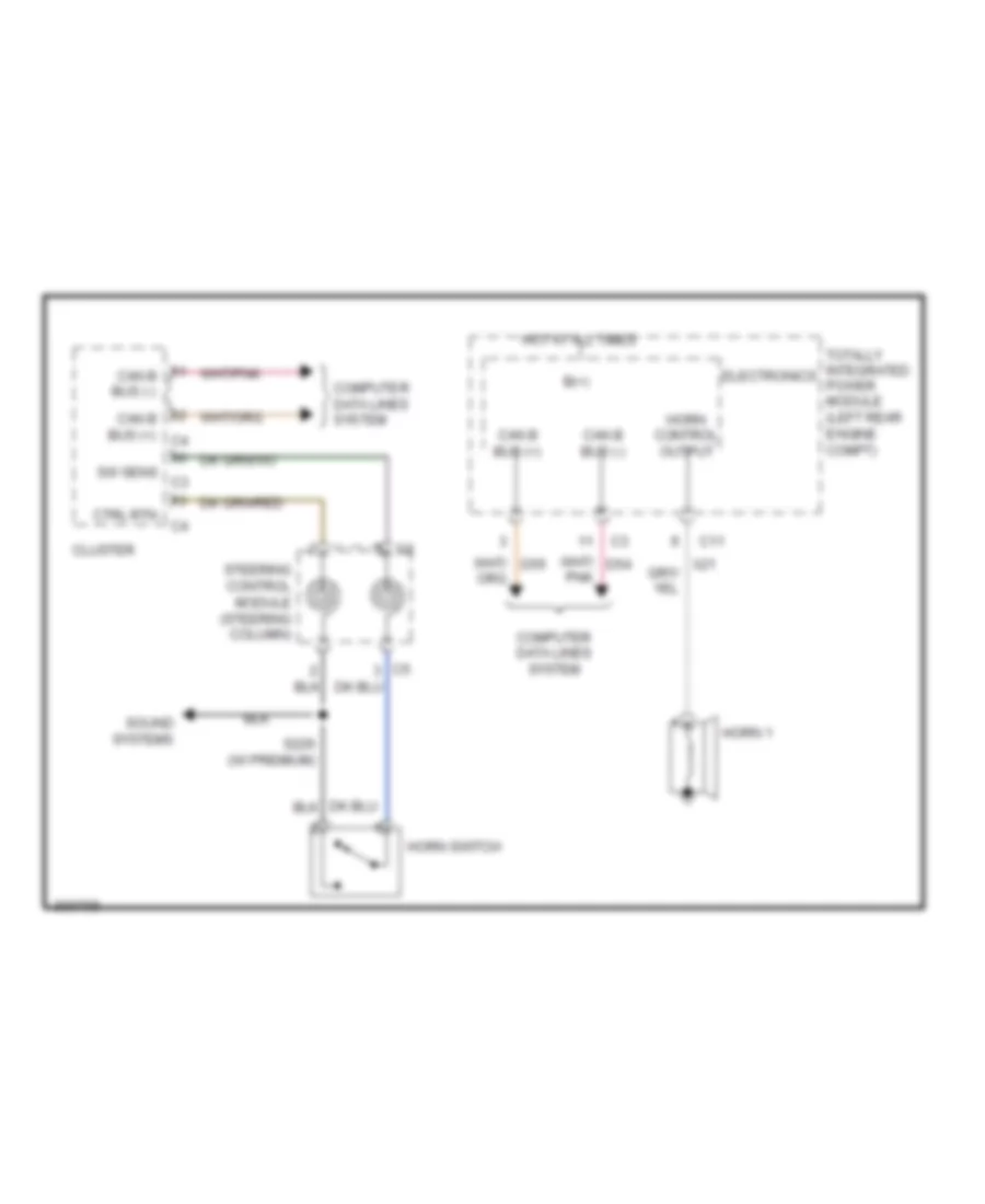 Horn Wiring Diagram for Jeep Patriot Sport 2009