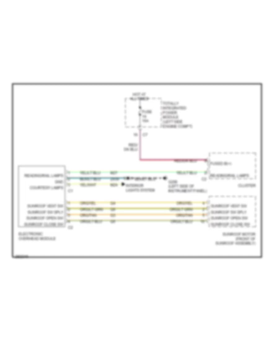 Overhead Console Wiring Diagram for Jeep Patriot Sport 2009