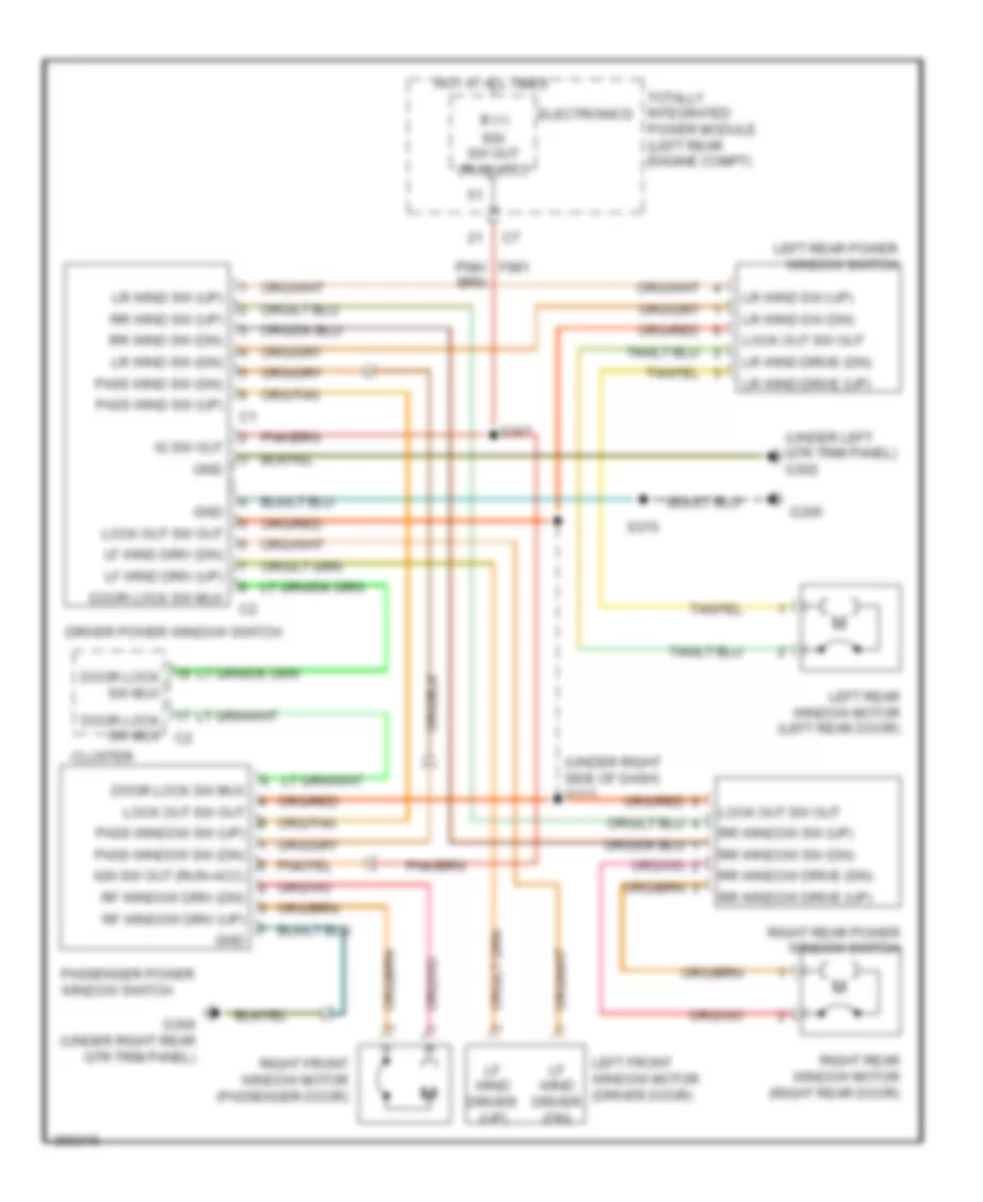 Power Windows Wiring Diagram for Jeep Patriot Sport 2009