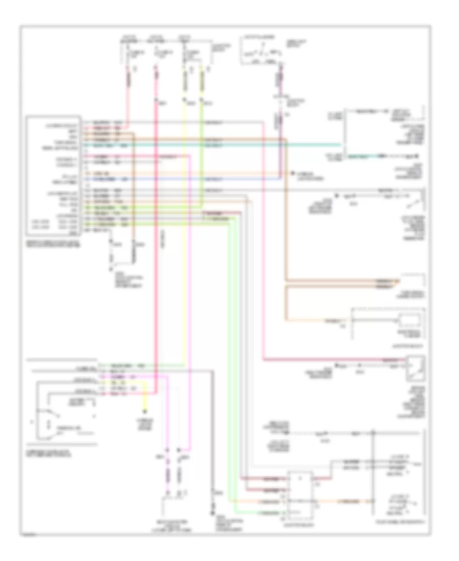 Overhead Console Wiring Diagram for Jeep Grand Cherokee Limited 1998