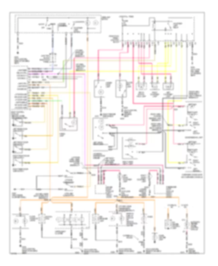 Interior Light Wiring Diagram for Jeep Grand Cherokee Limited 1998