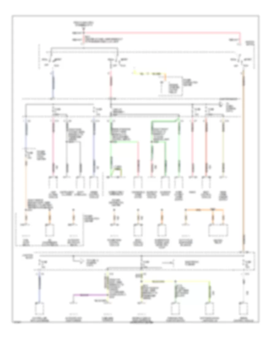 Power Distribution Wiring Diagram 2 of 3 for Jeep Grand Cherokee Limited 1998
