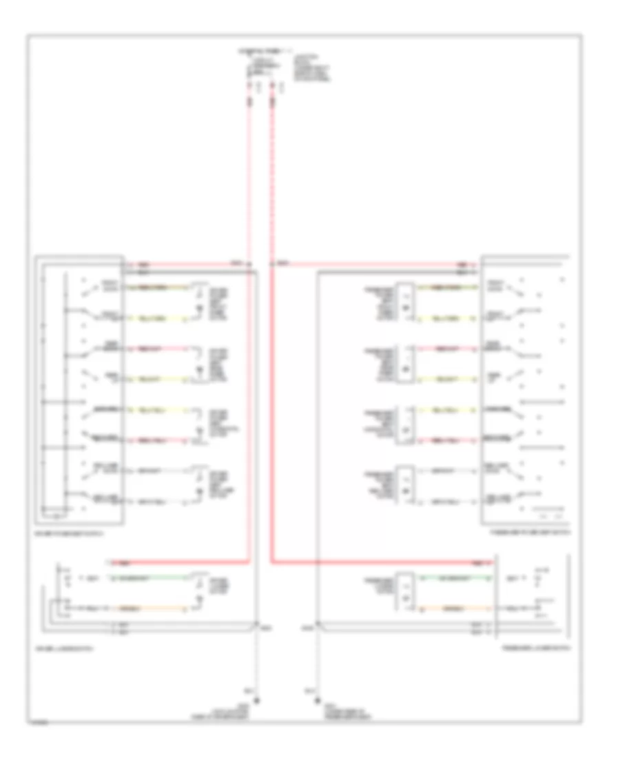Power  Lumbar Seat Wiring Diagram for Jeep Grand Cherokee Limited 1998