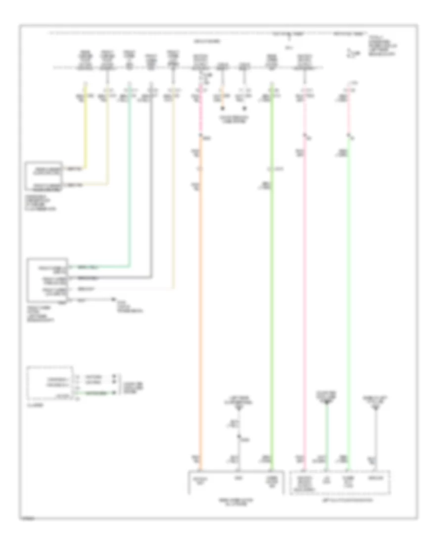 Электросхема стеклоочистителя, дворников и омывателя для Jeep Compass Sport 2012