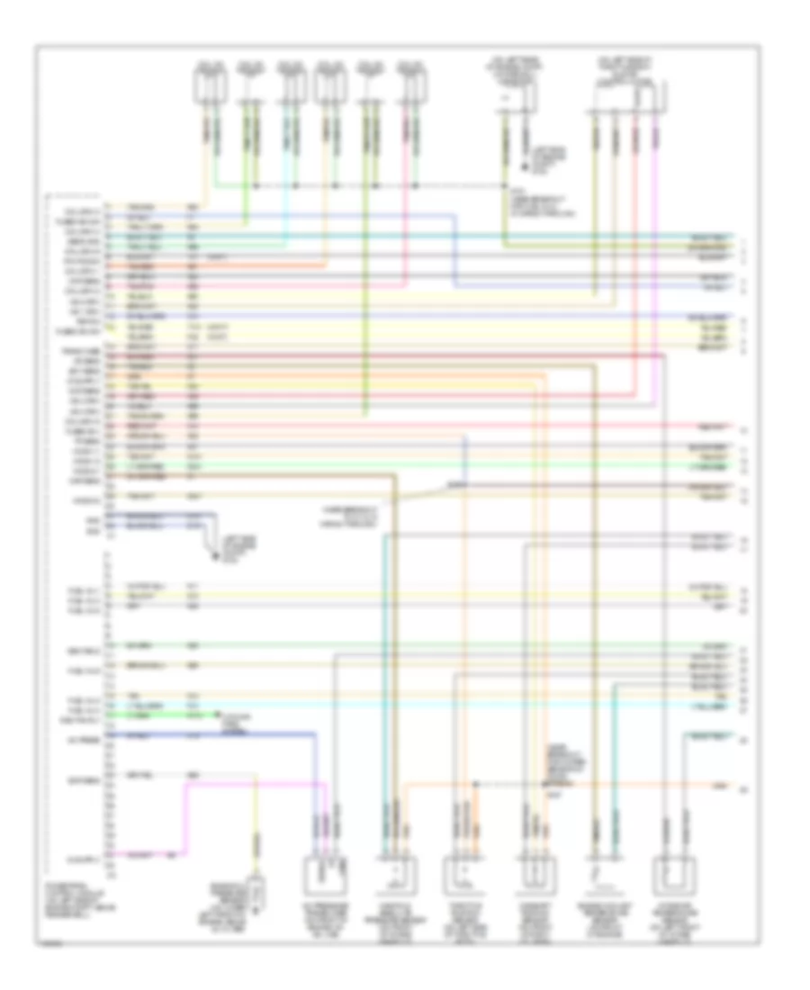 3.7L, Engine Performance Wiring Diagram (1 of 4) for Jeep Liberty Limited 2003