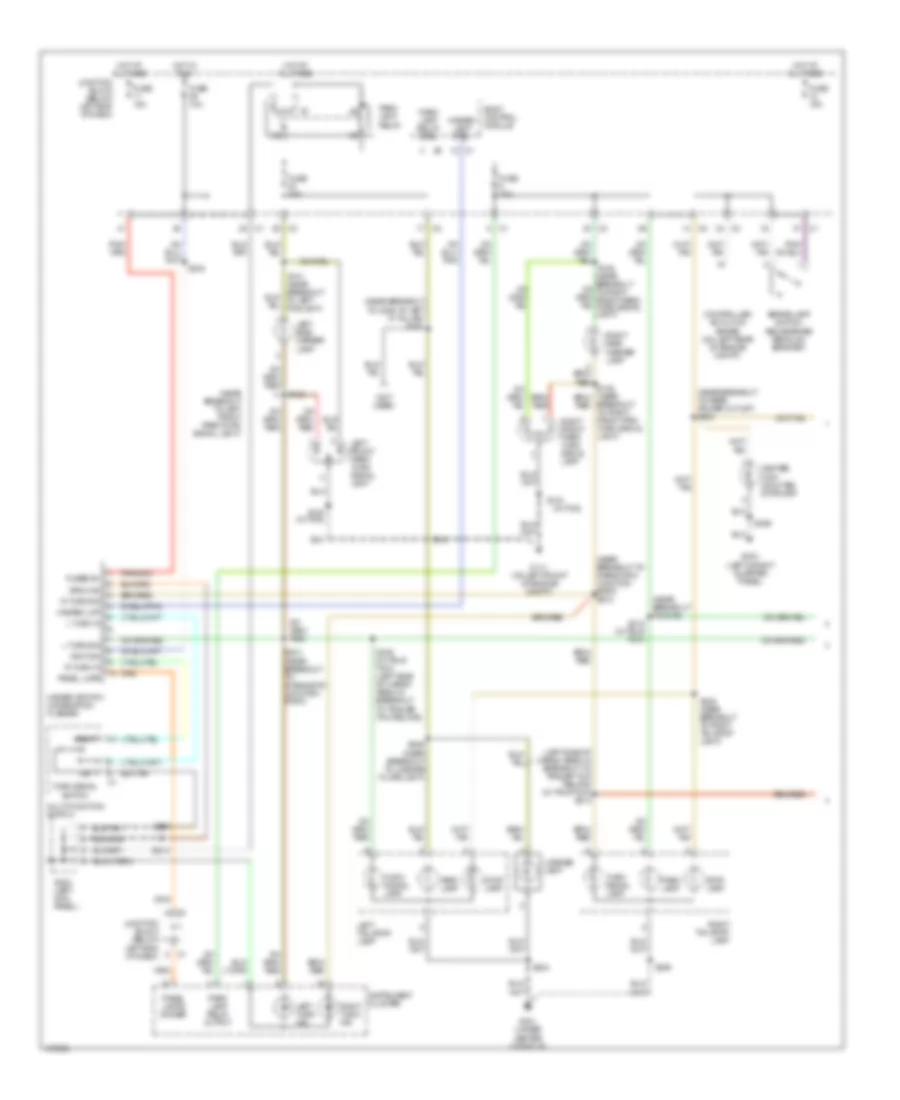 Exterior Lamps Wiring Diagram (1 of 2) for Jeep Liberty Limited 2003