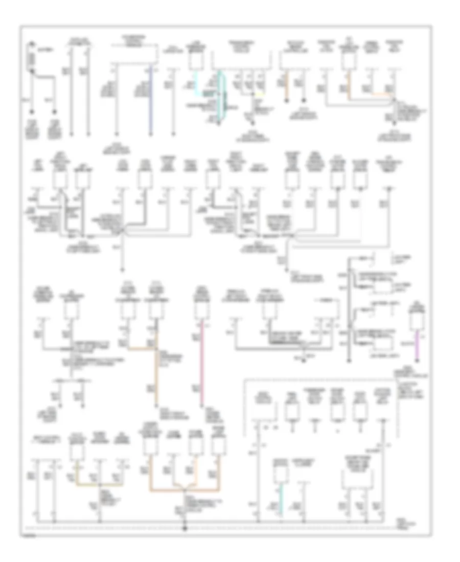Ground Distribution Wiring Diagram 1 of 2 for Jeep Liberty Limited 2003