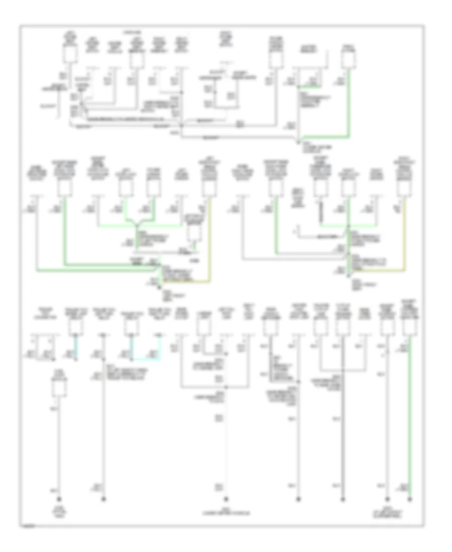 Ground Distribution Wiring Diagram 2 of 2 for Jeep Liberty Limited 2003