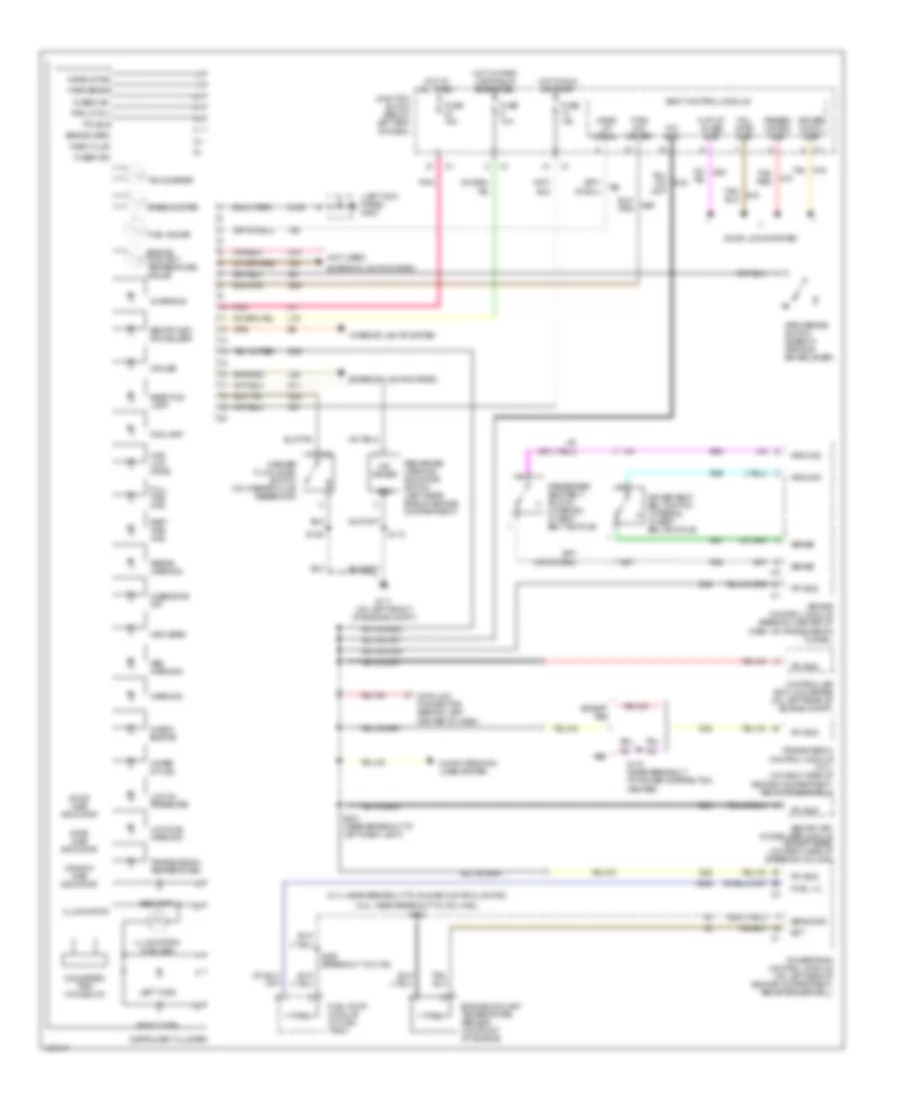 Instrument Cluster Wiring Diagram for Jeep Liberty Limited 2003