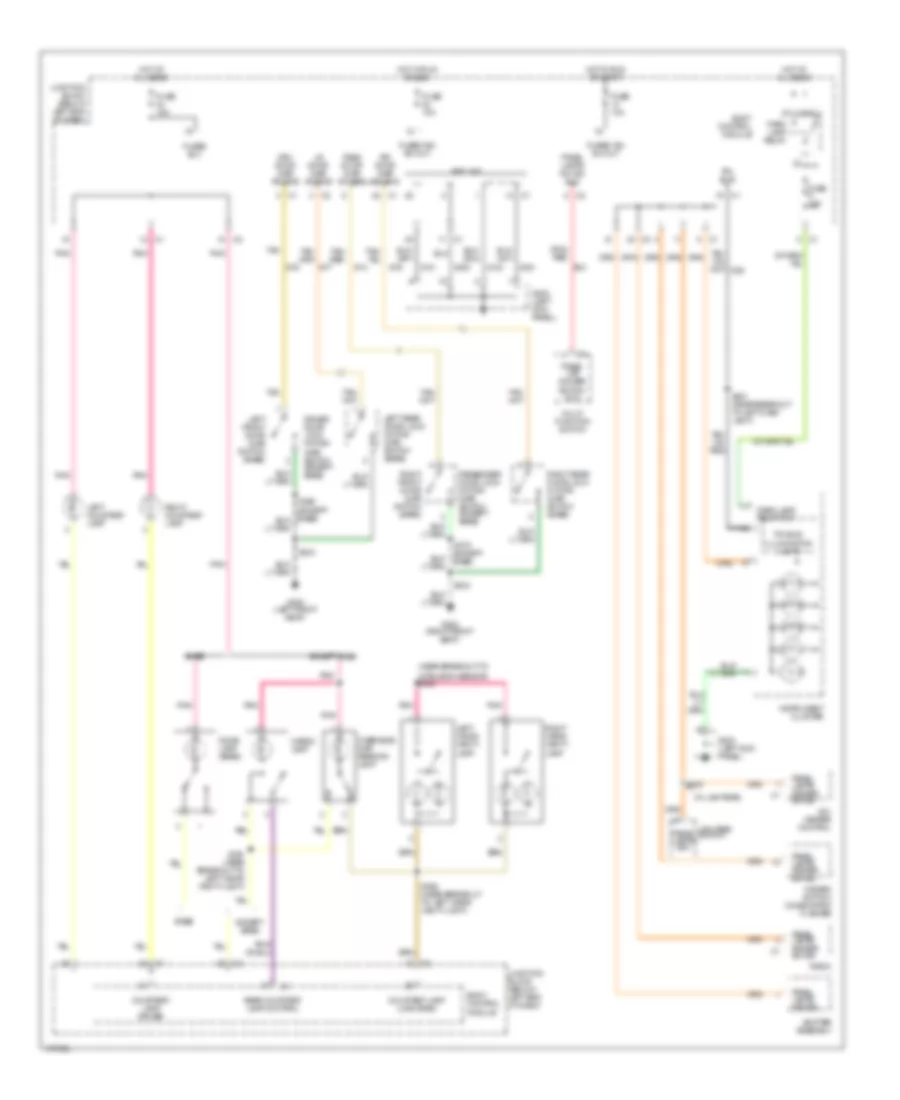 Interior Lights Wiring Diagram for Jeep Liberty Limited 2003