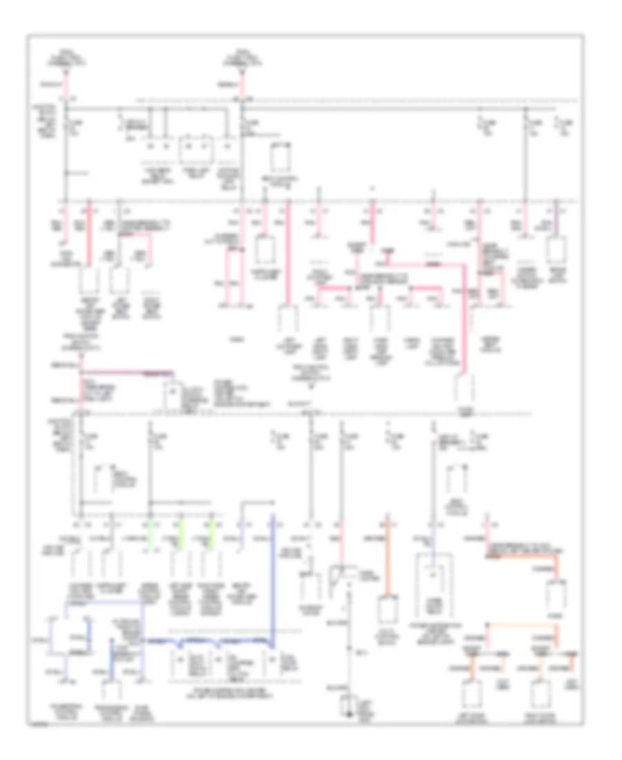 Power Distribution Wiring Diagram 3 of 3 for Jeep Liberty Limited 2003