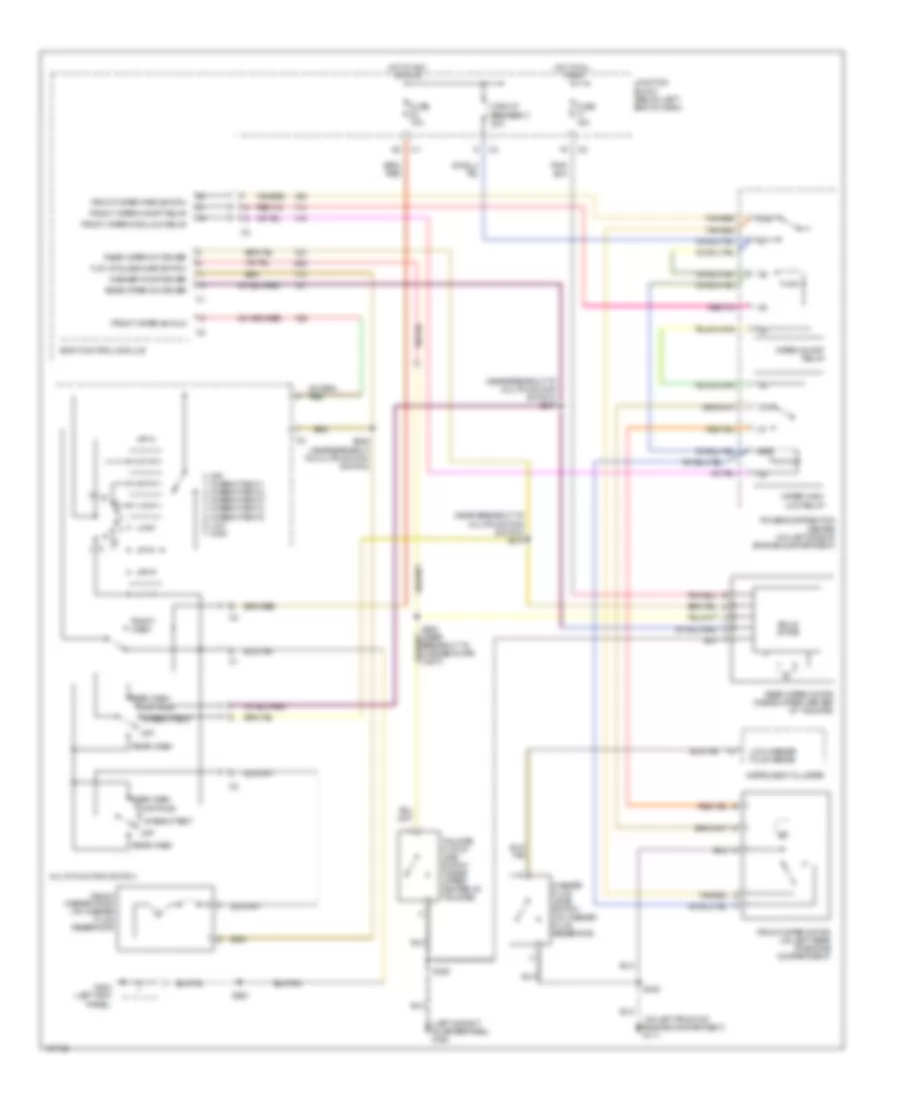 Wiper Washer Wiring Diagram for Jeep Liberty Limited 2003
