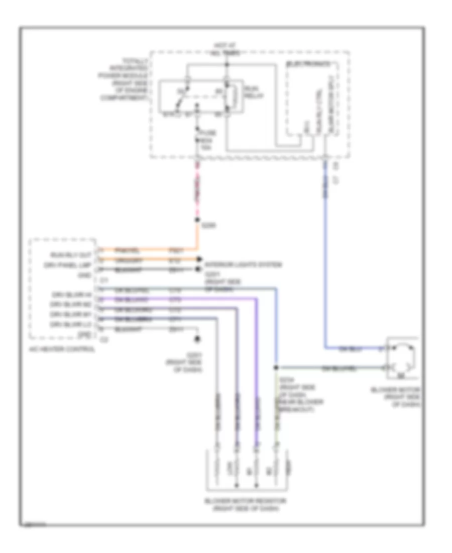 Heater Wiring Diagram for Jeep Wrangler Rubicon 2009
