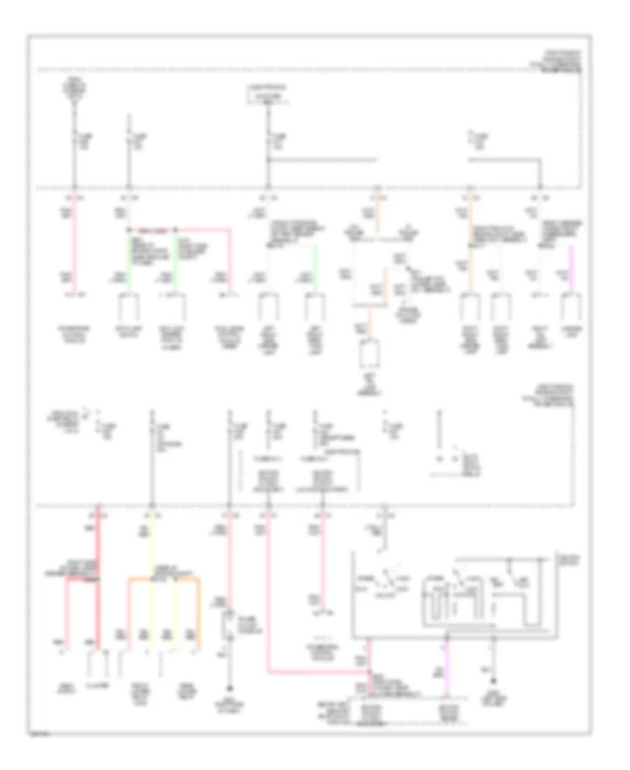Power Distribution Wiring Diagram (2 of 2) for Jeep Wrangler Rubicon 2009