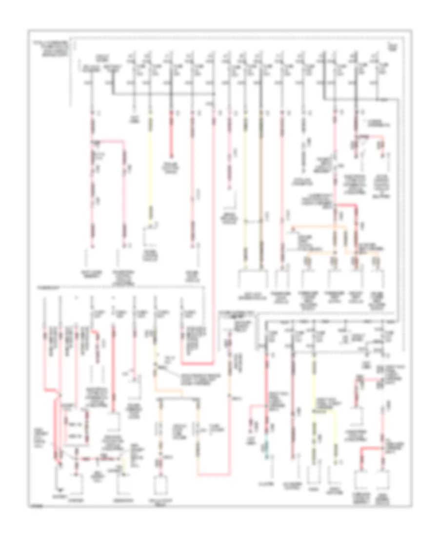 Power Distribution Wiring Diagram 1 of 4 for Jeep Grand Cherokee Laredo 2012