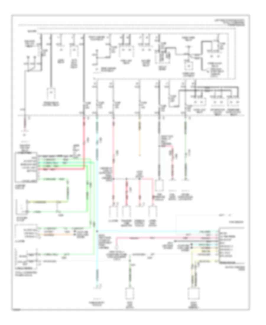 Power Distribution Wiring Diagram 2 of 4 for Jeep Grand Cherokee Laredo 2012
