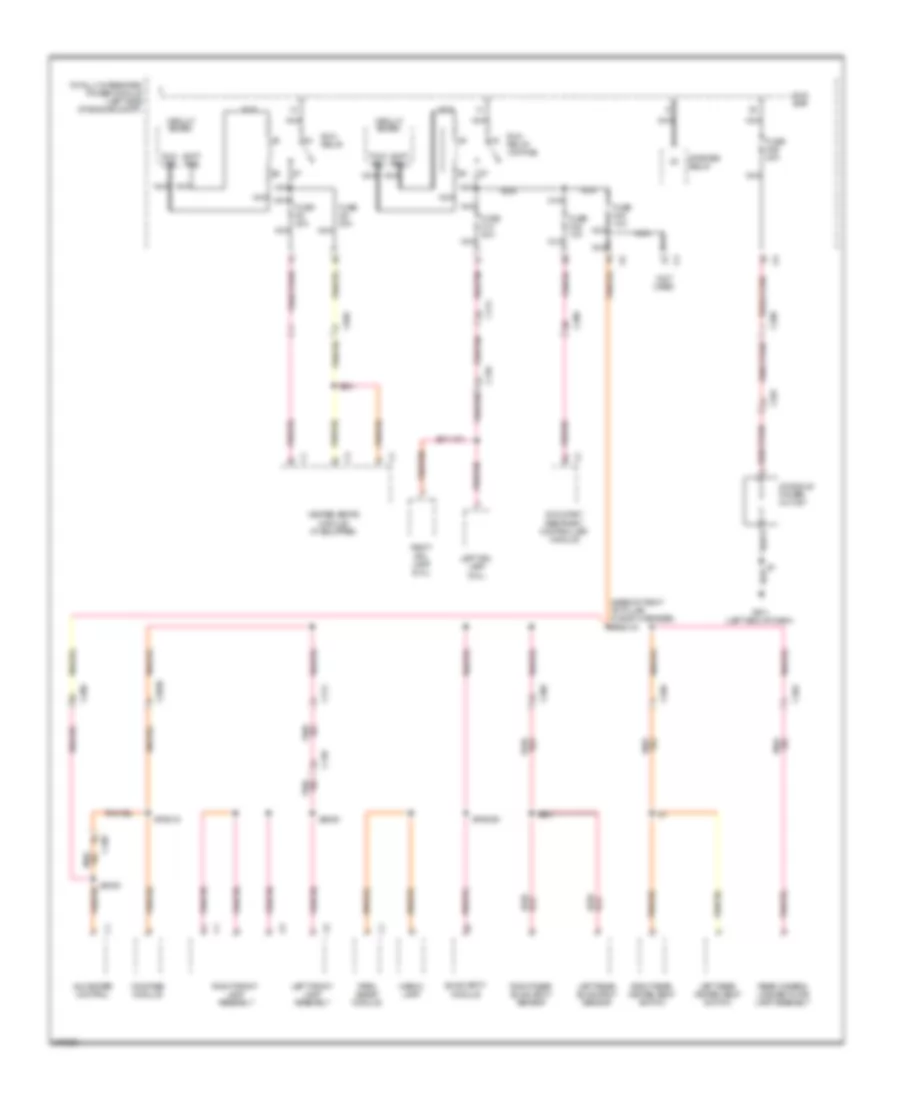 Power Distribution Wiring Diagram 4 of 4 for Jeep Grand Cherokee Laredo 2012