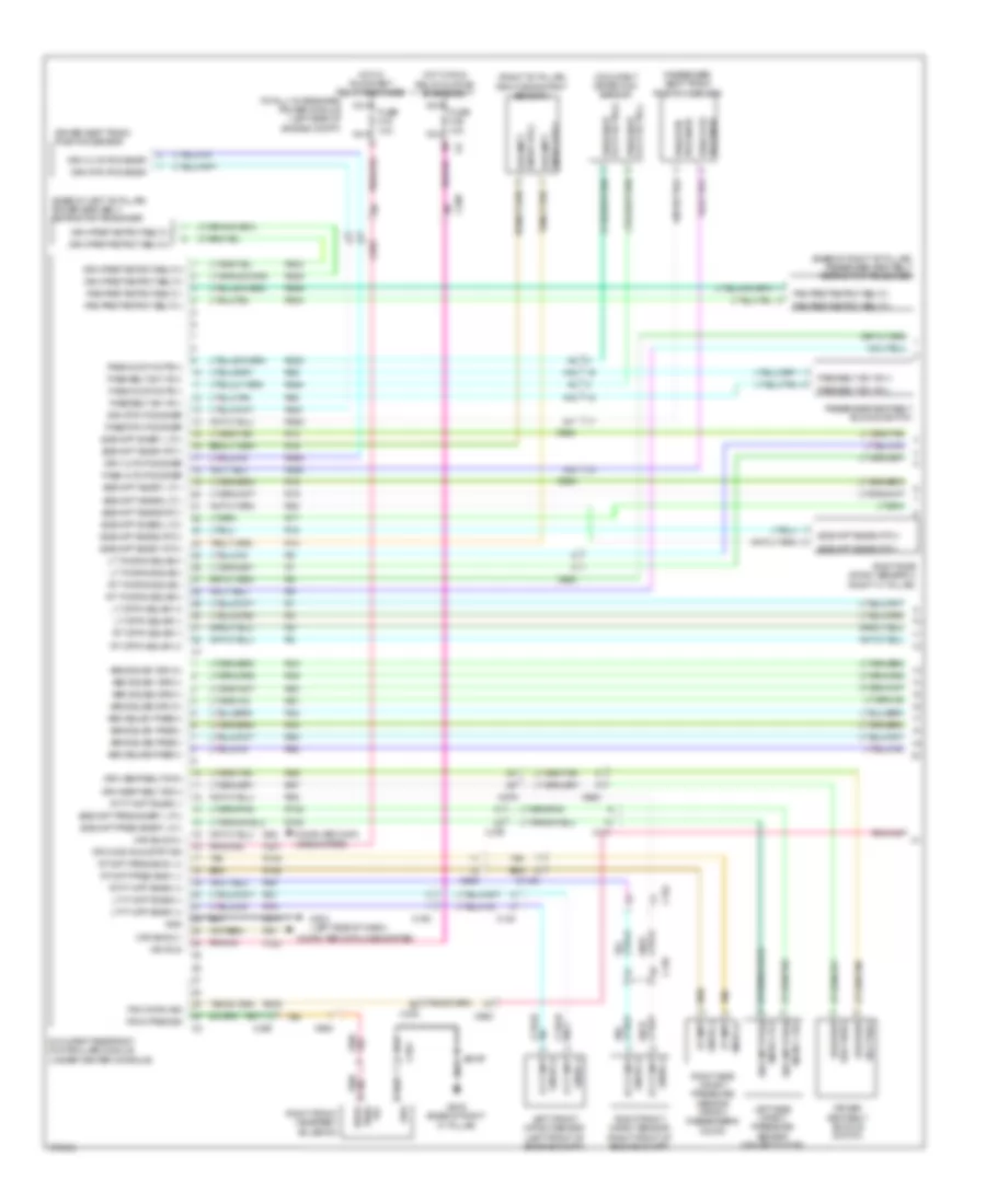 Supplemental Restraints Wiring Diagram 1 of 2 for Jeep Grand Cherokee Laredo 2012