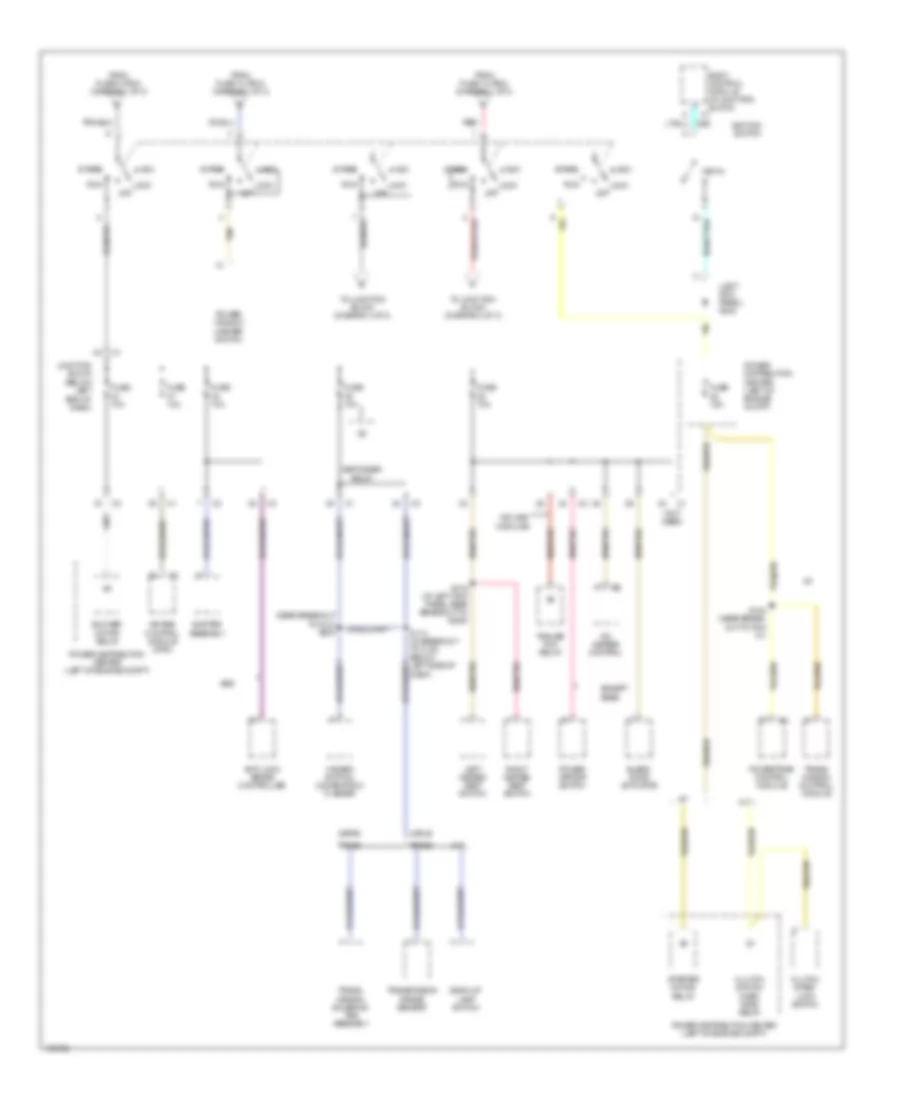 Power Distribution Wiring Diagram 2 of 3 for Jeep Liberty Renegade 2003
