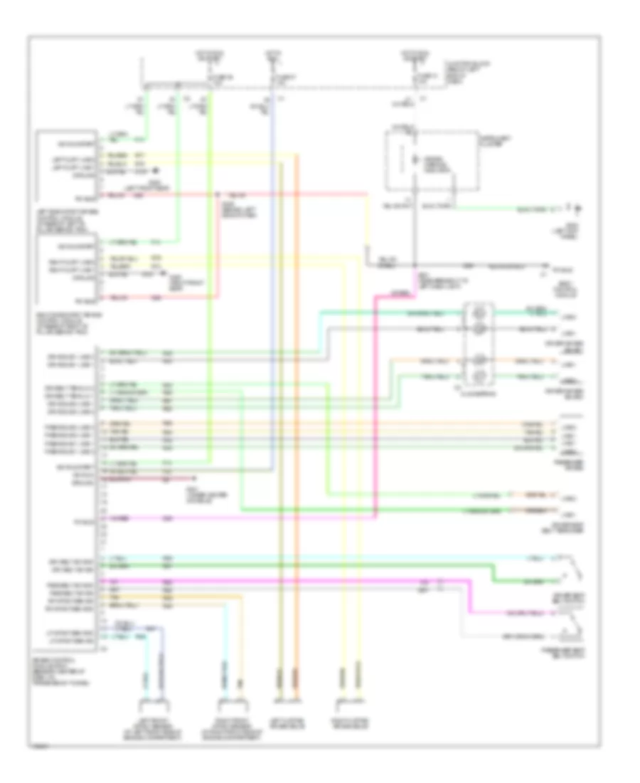 Supplemental Restraints Wiring Diagram for Jeep Liberty Renegade 2003