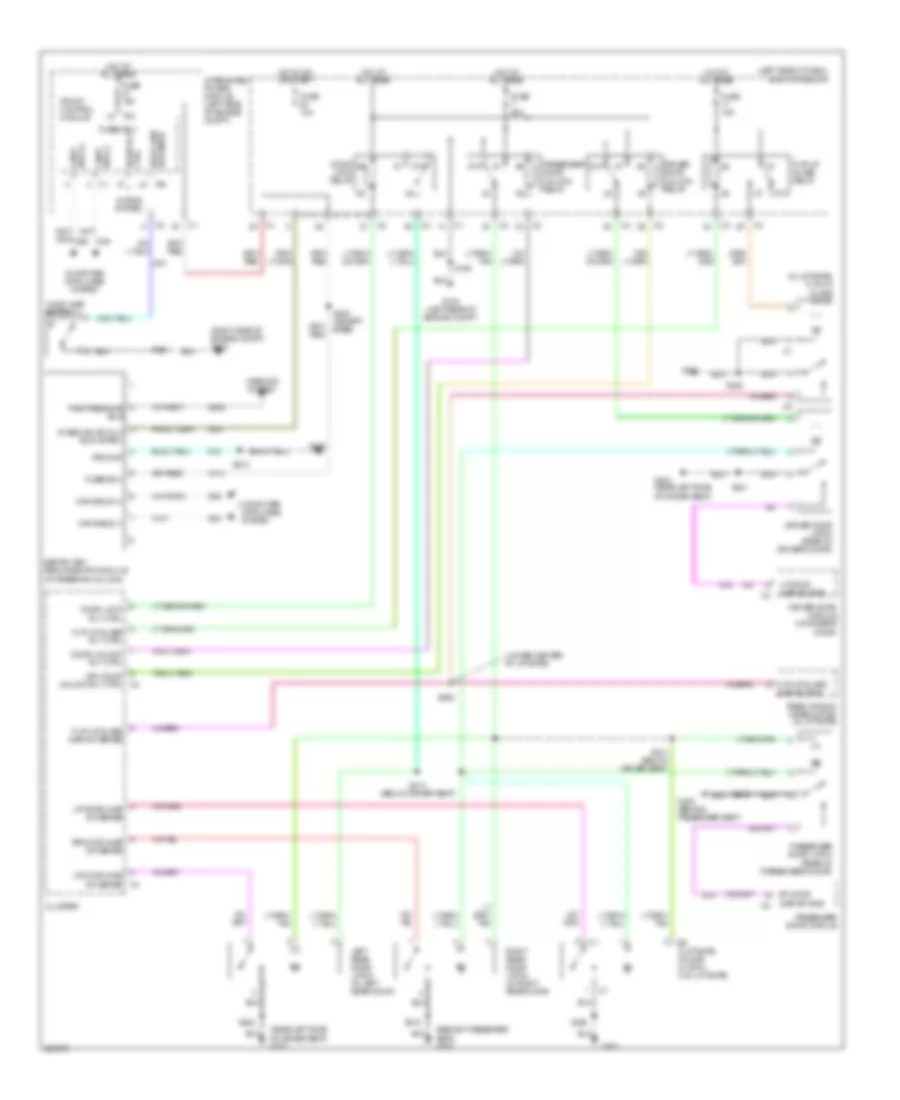 Power Door Locks Wiring Diagram for Jeep Commander Sport 2007