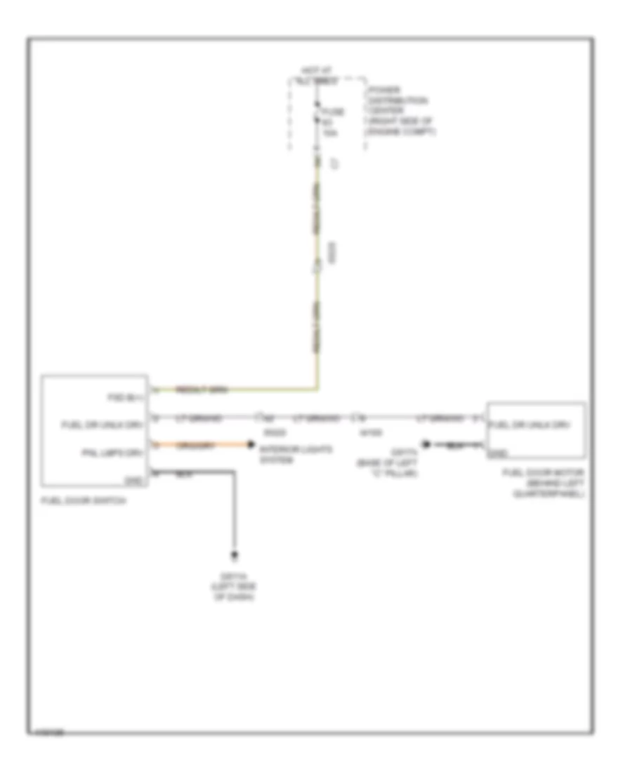 Fuel Door Release Wiring Diagram for Jeep Grand Cherokee SRT 2014