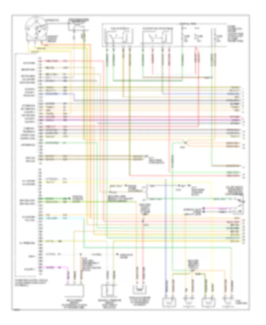 2 5L Engine Performance Wiring Diagrams 1 of 3 for Jeep Wrangler SE 1998