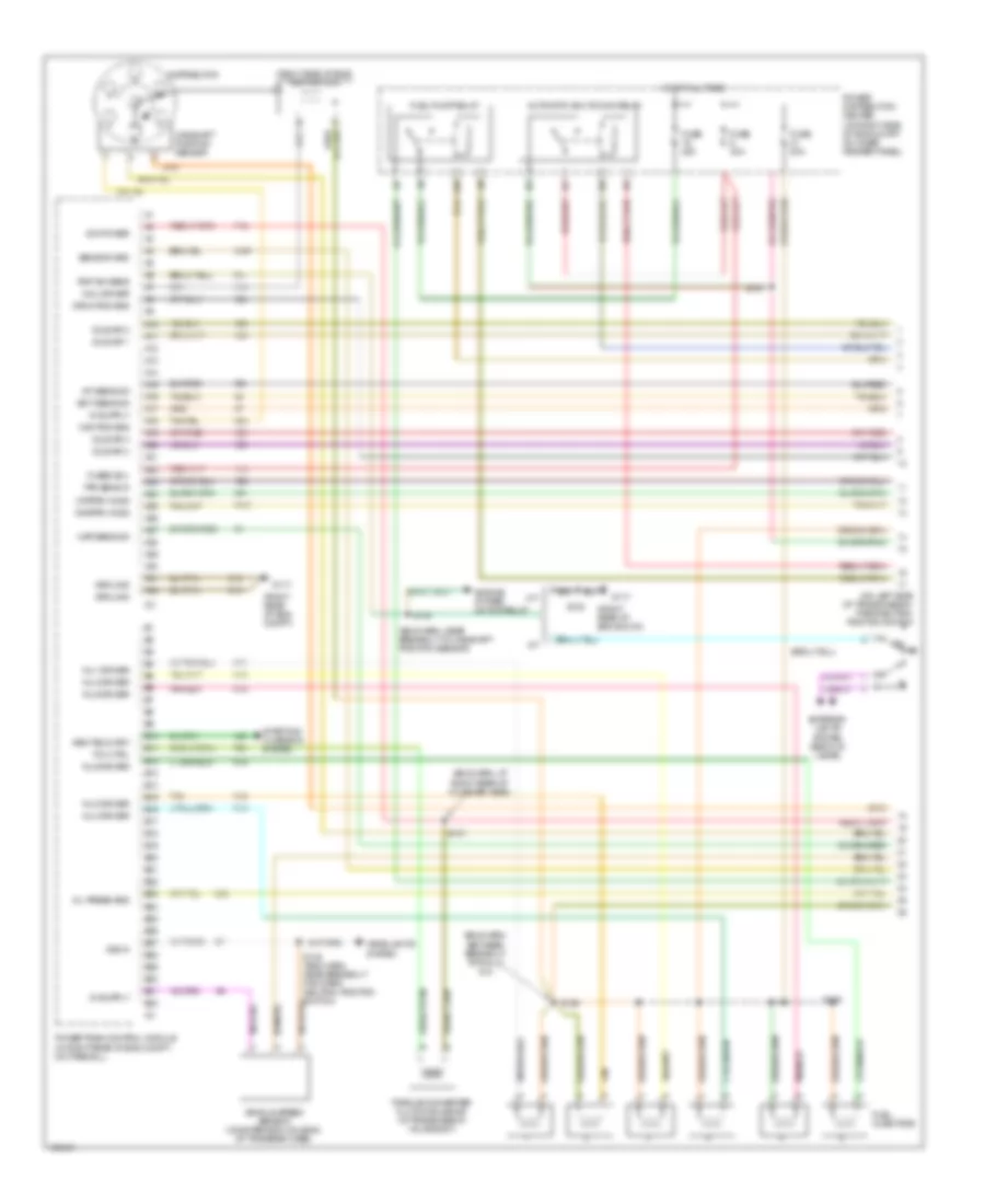 4 0L Engine Performance Wiring Diagrams 1 of 3 for Jeep Wrangler SE 1998