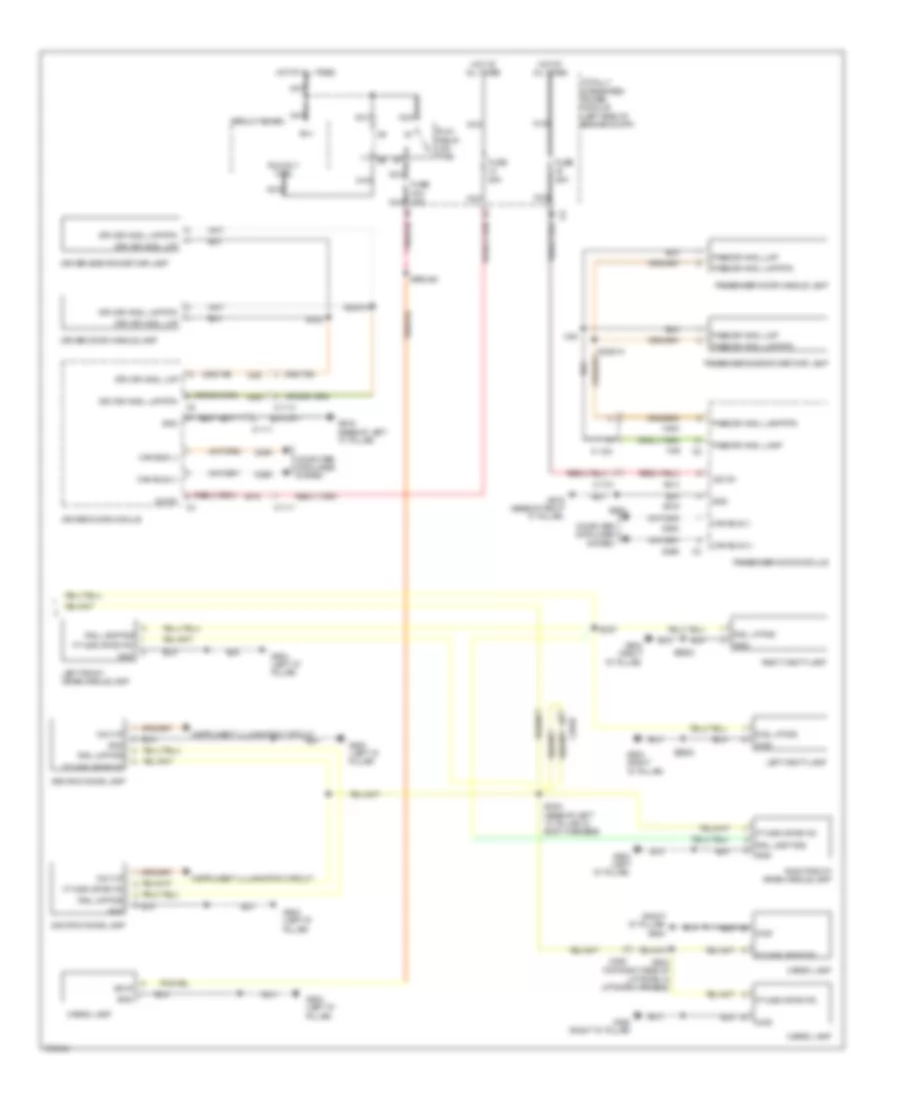 Courtesy Lamps Wiring Diagram 2 of 2 for Jeep Grand Cherokee Laredo X 2012