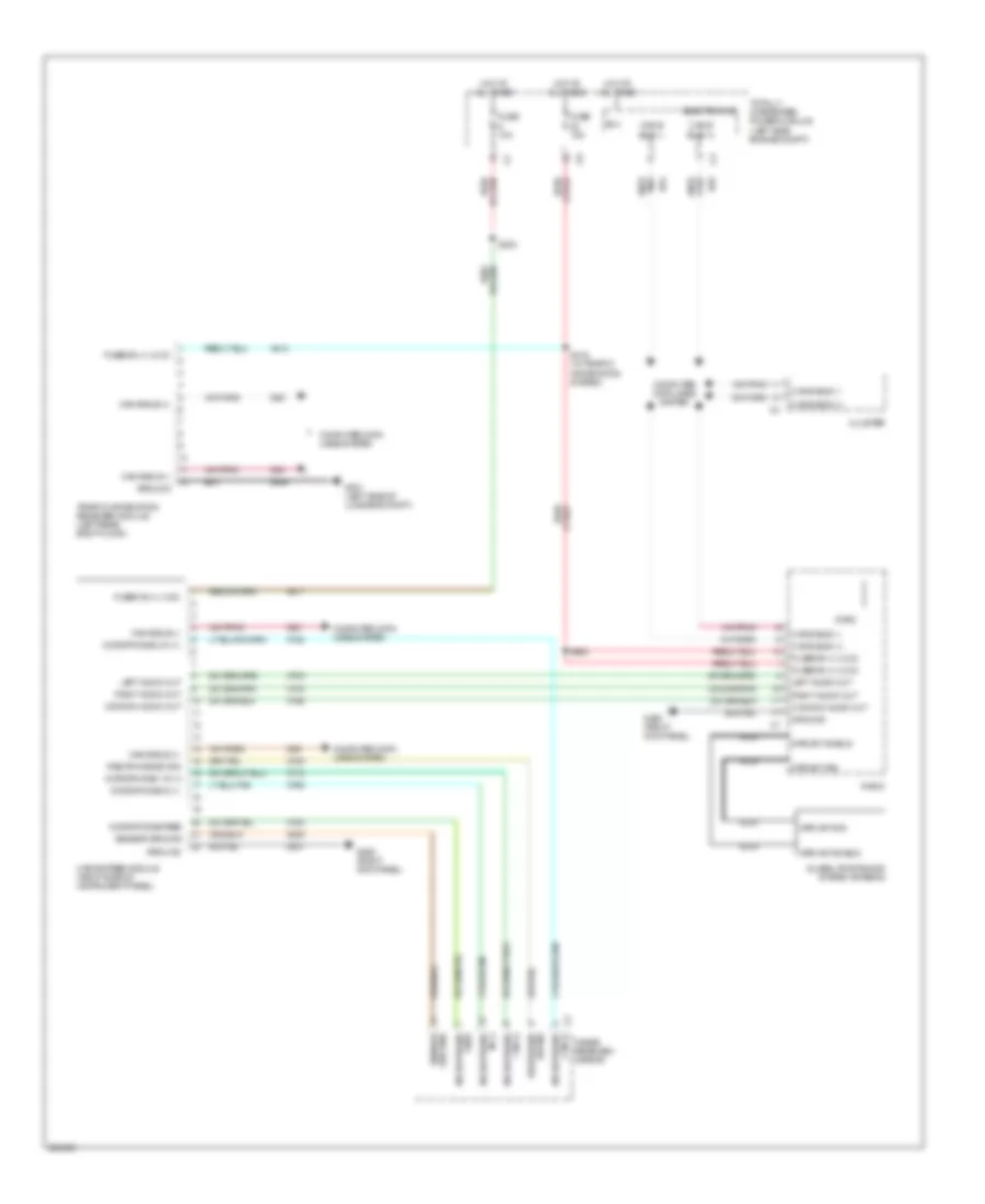 Navigation Wiring Diagram, Late Production for Jeep Compass Limited 2007